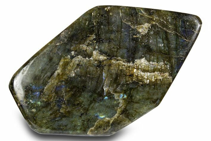 Flashy, Free-Standing Polished Labradorite - Madagascar #325224